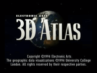 3D Atlas title screen