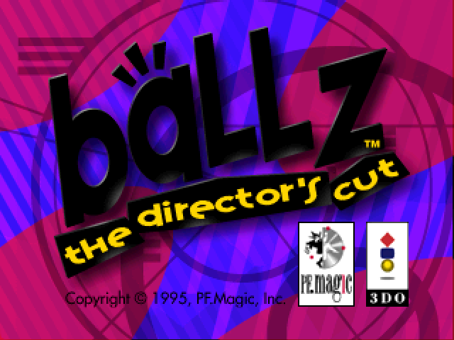 Ballz: The Director's Cut title screen