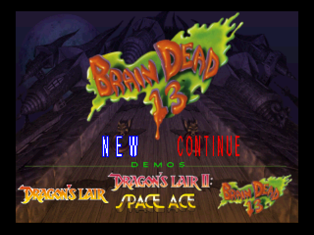 Brain Dead 13 title screen