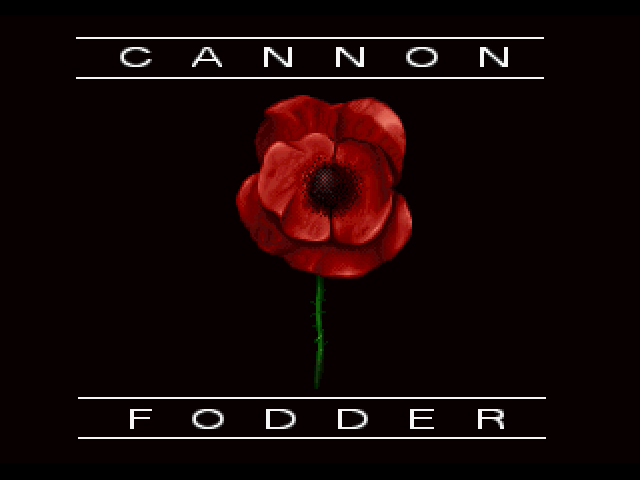 Cannon Fodder title screen