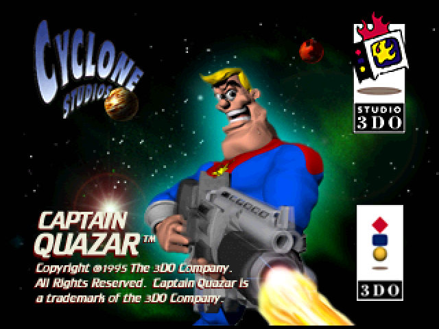 Captain Quazar title screen