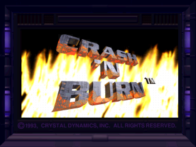 Crash 'n Burn title screen