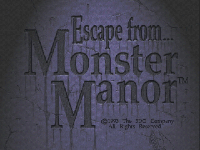 Escape from Monster Manor title screen