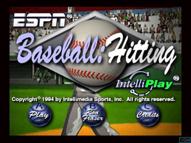 ESPN Baseball: Interactive Hitting title screen