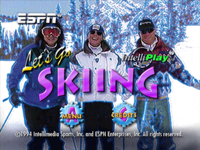 ESPN Let's Go Skiing title screen