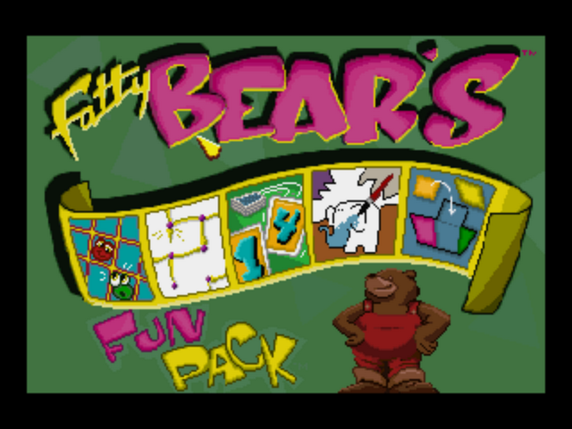 Fatty Bear's FunPack title screen