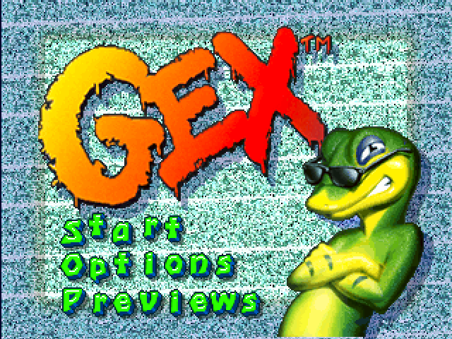 Gex title screen