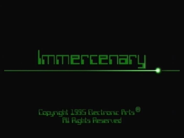 Immercenary title screen