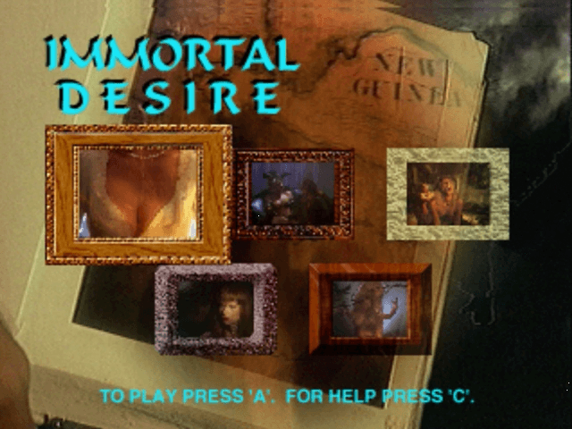 Immortal Desire title screen