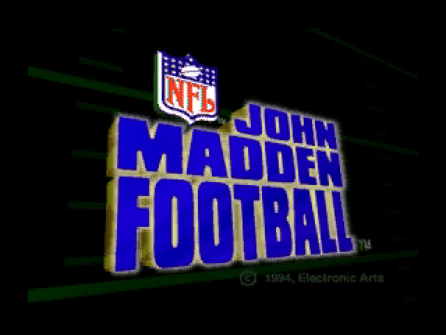 John Madden Football title screen