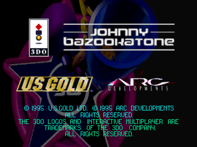 Johnny Bazookatone title screen