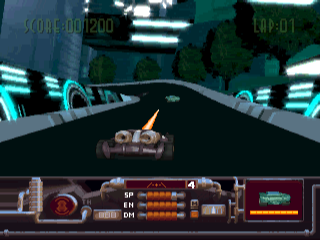 MegaRace gameplay screenshot