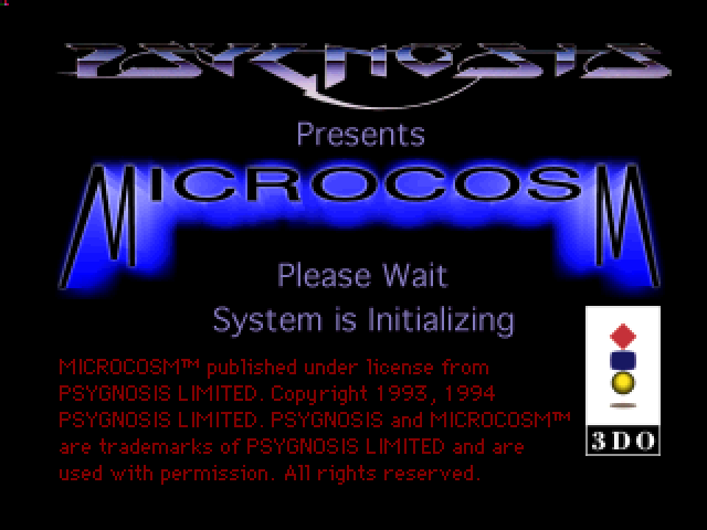 Microcosm title screen