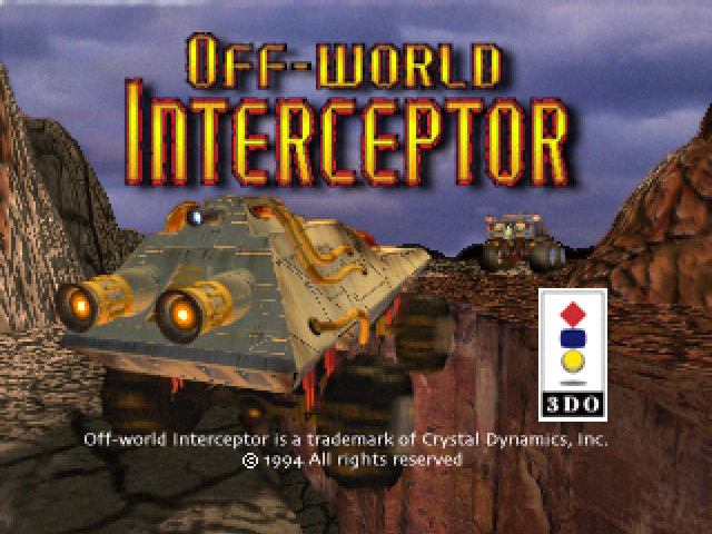 Off-World Interceptor title screen