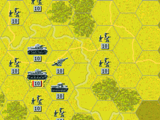 Panzer General gameplay screenshot