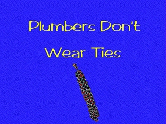 Plumbers Don't Wear Ties title screen