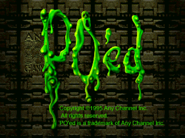 PO'ed title screen