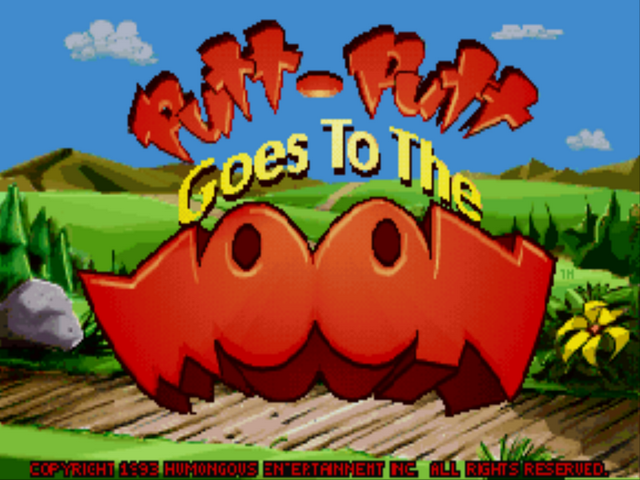 Putt-Putt Goes to the Moon title screen