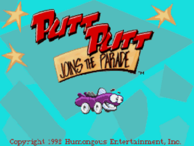 Putt-Putt Joins the Parade title screen
