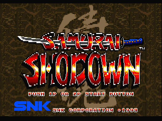 Samurai Shodown title screen
