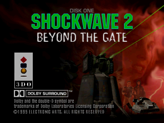 Shock Wave 2: Beyond the Gate title screen