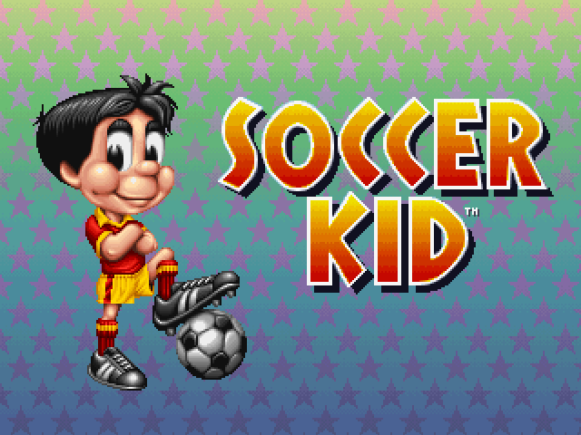 Soccer Kid title screen