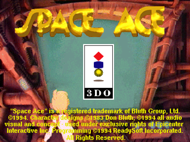 Space Ace title screen