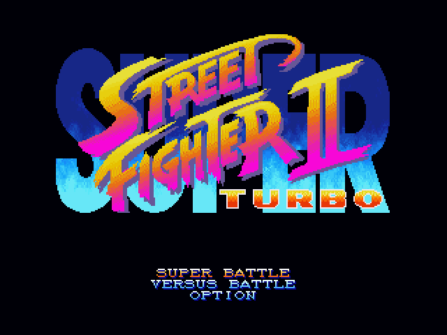 Super Street Fighter II Turbo title screen