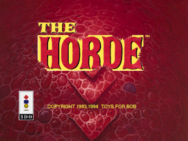 The Horde title screen