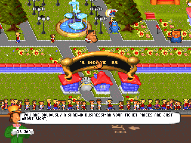 Theme Park gameplay screenshot