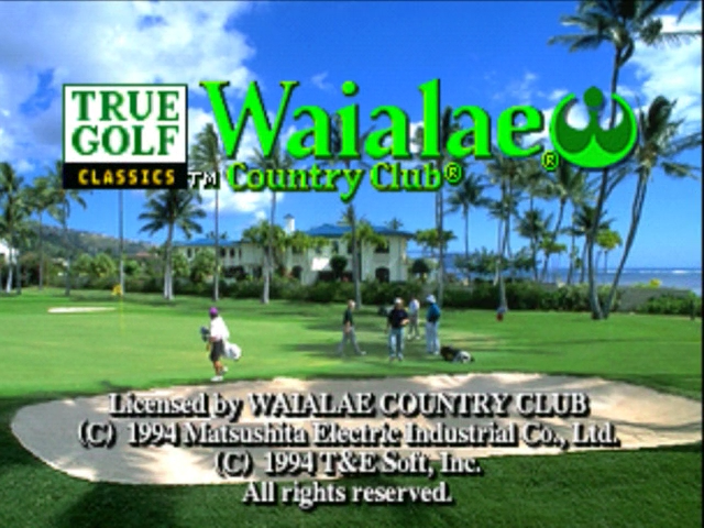 True Golf Classics: Waialae Country Club title screen