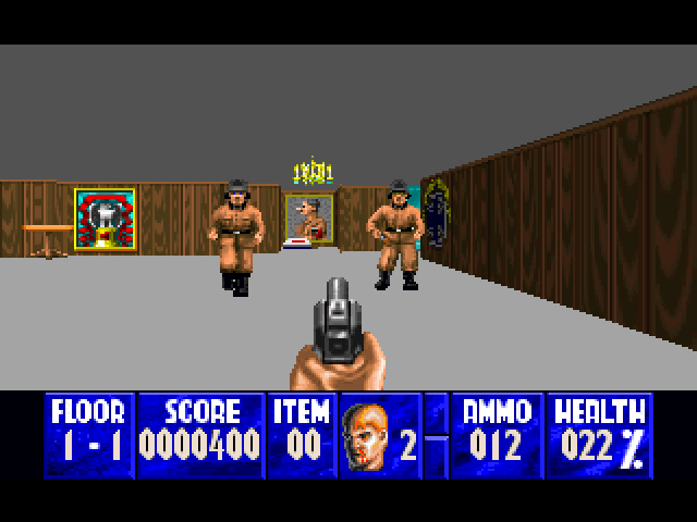 Wolfenstein 3D gameplay screenshot