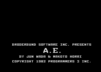 A.E. title screen
