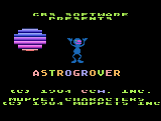 Astro Grover title screen