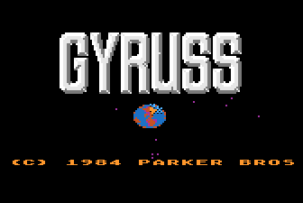 Gyruss title screen