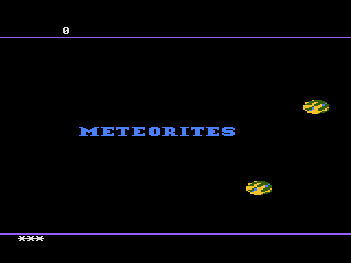 Meteorites title screen