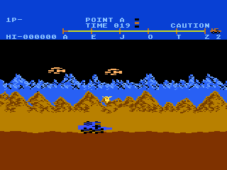 Moon Patrol gameplay screenshot