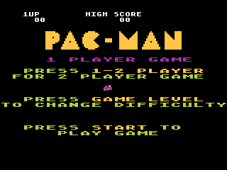 Pac-Man title screen