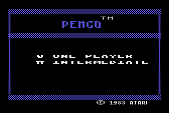 Pengo title screen