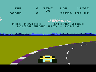 Pole Position title screen