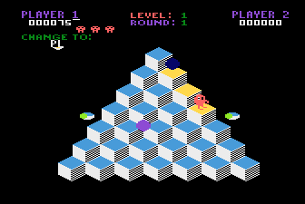 Q*bert gameplay screenshot