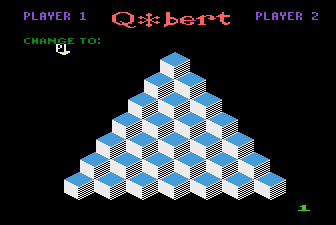 Q*bert title screen
