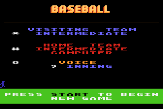 RealSports Baseball title screen