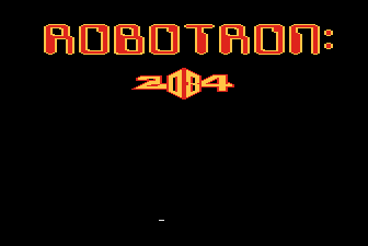 Robotron: 2084 title screen