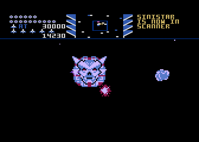 Sinistar gameplay screenshot