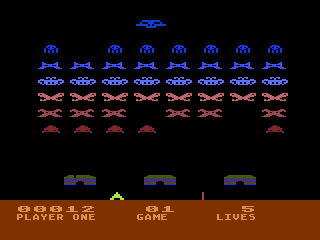 Space Invaders gameplay screenshot