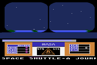 Space Shuttle: A Journey Into Space title screen