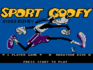Sports Goofy title screen