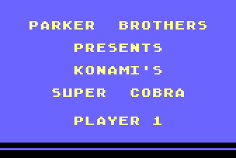 Super Cobra title screen