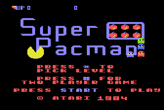 Super Pac-Man title screen